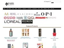 Tablet Screenshot of parisbeautysupplies.com